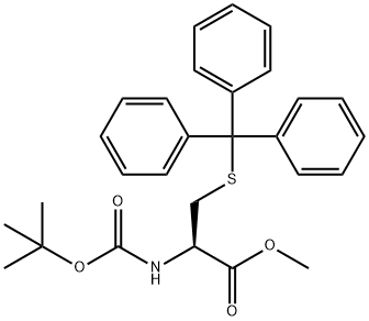 methyl (2R)-2-[(2-methylpropan-2-yl)oxycarbonylamino]-3-tritylsulfanylpropanoate Structure