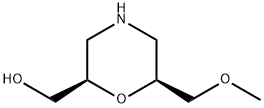 2-Morpholinemethanol, 6-(methoxymethyl)- Structure