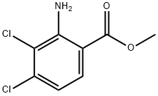 2-氨基-3,4-二氯苯甲酸甲酯 结构式