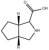 Cyclopenta[c]pyrrole-1-carboxylic acid, octahydro-, (3aR,6aS)- Struktur