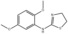 2-Thiazolamine, N-(2,5-dimethoxyphenyl)-4,5-dihydro- Structure