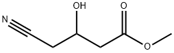 Butanoic acid, 4-cyano-3-hydroxy-, methyl ester Struktur