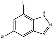 1H-Benzotriazole, 5-bromo-7-fluoro- 化学構造式