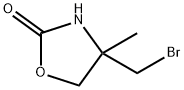 2-Oxazolidinone, 4-(bromomethyl)-4-methyl- 化学構造式