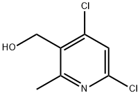 3-Pyridinemethanol, 4,6-dichloro-2-methyl- Structure