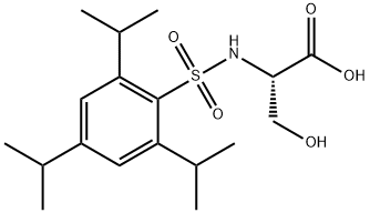 (S)-3-hydroxy-2-(2,4,6-triisopropylphenylsulfonamido)propanoic acid(WXC03680) Structure