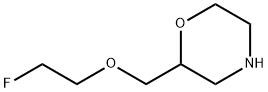 Morpholine, 2-[(2-fluoroethoxy)methyl]- Struktur