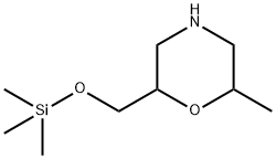 Morpholine,2-methyl-6-[[(trimethylsilyl)oxy]methyl]-,1594079-72-7,结构式