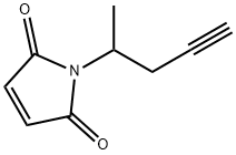 1H-Pyrrole-2,5-dione, 1-(1-methyl-3-butyn-1-yl)- Structure