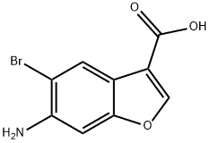 6-amino-5-bromobenzofuran-3-carboxylic acid(WX130429) Structure