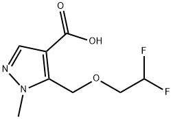 5-[(2,2-difluoroethoxy)methyl]-1-methyl-1H-pyrazole-4-carboxylic acid Structure