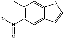 Benzo[b]thiophene, 6-methyl-5-nitro- Structure