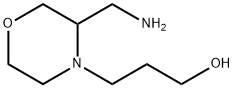 4-Morpholinepropanol, 3-(aminomethyl)- Structure