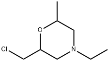 Morpholine,2-(chloromethyl)-4-ethyl-6-methyl- Structure