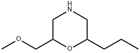 Morpholine, 2-(methoxymethyl)-6-propyl- Structure