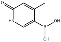 (6-hydroxy-4-methylpyridin-3-yl)boronic acid,1598436-72-6,结构式