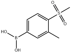 (4-Methanesulfonyl-3-methylphenyl)boronic acid Struktur