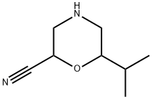 2-Morpholinecarbonitrile, 6-(1-methylethyl)- Structure