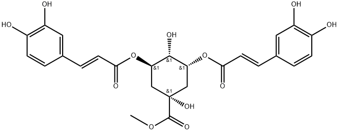 3,5-O-二咖啡酰基奎宁酸甲酯,159934-13-1,结构式
