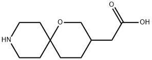 2-(1-氧杂-9-氮杂螺[5.5]十一烷-3-基)乙酸, 1599479-21-6, 结构式