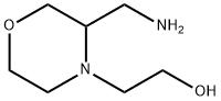 4-Morpholineethanol, 3-(aminomethyl)- Structure