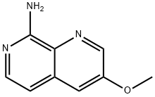 1,7-Naphthyridin-8-amine, 3-methoxy- 化学構造式