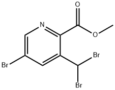 5-溴-3-(二溴甲基)吡啶-2-甲酸甲酯 结构式