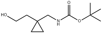 tert-butyl N-{[1-(2-hydroxyethyl)cyclopropyl]methyl}carbamate Structure