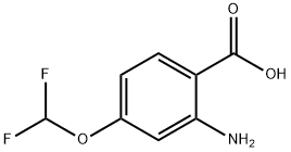 Benzoic acid, 2-amino-4-(difluoromethoxy)- Struktur