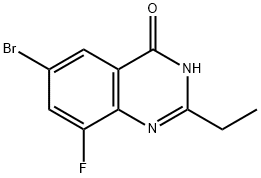 6-Bromo-2-ethyl-8-fluoroquinazolin-4(3H)-one Struktur