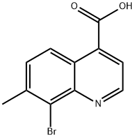 4-Quinolinecarboxylic acid, 8-bromo-7-methyl- Structure