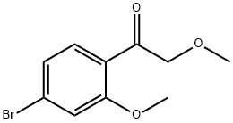 1-(4-Bromo-2-methoxyphenyl)-2-methoxyethan-1-one Struktur