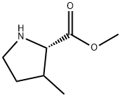 3-Methyl-pyrrolidine-2-carboxylic acid methyl ester Struktur