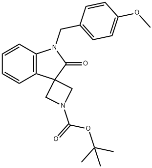 tert-Butyl 1'-(4-methoxybenzyl)-2'-oxospiro[azetidine-3,3'-indoline]-1-carboxylate Structure