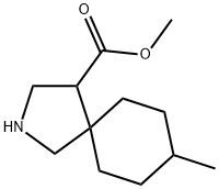 2-Azaspiro[4.5]decane-4-carboxylic acid, 8-methyl-, methyl ester Struktur