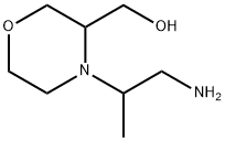 3-Morpholinemethanol, 4-(2-amino-1-methylethyl)- Structure