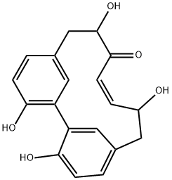 Dihydroxyalnusone 化学構造式