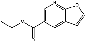 Furo[2,3-b]pyridine-5-carboxylic acid, ethyl ester 化学構造式