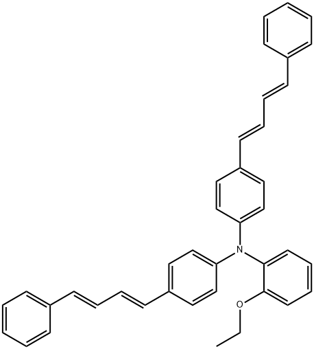 N,N-二(1,4-二苯基-1,3-丁二烯)-2-乙氧基苯胺, 1607474-20-3, 结构式