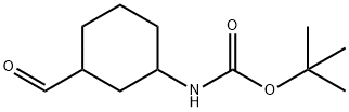 Carbamic acid, N-(3-formylcyclohexyl)-, 1,1-dimethylethyl ester Struktur