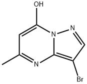 Pyrazolo[1,5-a]pyrimidin-7-ol, 3-bromo-5-methyl- 结构式