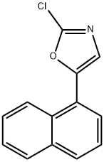 Oxazole, 2-chloro-5-(1-naphthalenyl)- Structure