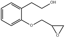 2-(Oxiranylmethoxy)-benzeneethanol Struktur