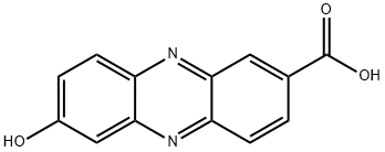 2-Phenazinecarboxylic acid, 7-hydroxy- Structure