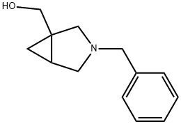 3-Azabicyclo[3.1.0]hexane-1-methanol, 3-(phenylmethyl)- 化学構造式