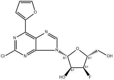 1612192-00-3 2-Chloro-6-(furan-2-yl)purine-beta-D-(3'-deoxy-3'-fluoro)riboside