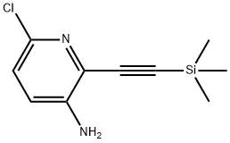 6-氯-2-((三甲硅基)乙炔基)吡啶-3-胺 结构式