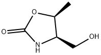 (4R,5S)-4-(Hydroxymethyl)-5-methyloxazolidin-2-one Struktur