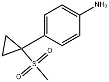 Benzenamine, 4-[1-(methylsulfonyl)cyclopropyl]- Structure