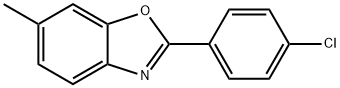 Benzoxazole, 2-(4-chlorophenyl)-6-methyl- 化学構造式